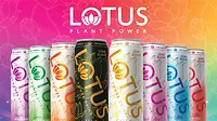 a variety of Lotus Plant Power drinks