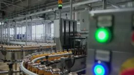 an industrial conveyor belt system