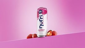 a can of Nurri Strawberry 30g Protein Ultra-Filtered Milk Shake