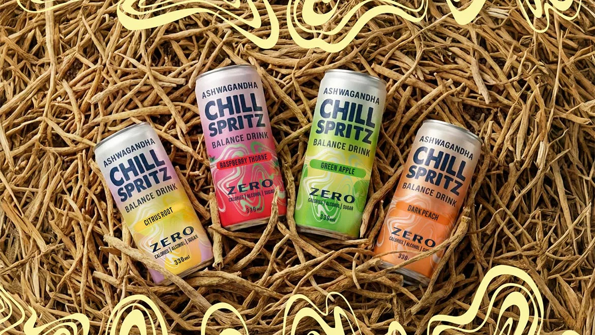 Chill Spritz, a brand of functional, ashwagandha-infused sparkling beverages.