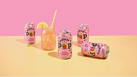 This image features Culture Pop Soda in the Sparkling Raspberry Lemonade flavor. 