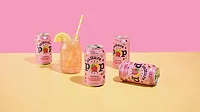 This image features Culture Pop Soda in the Sparkling Raspberry Lemonade flavor. 