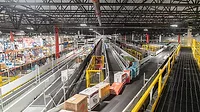 a modern industrial distribution center or fulfillment center
