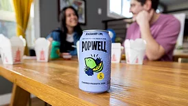 Popwell Blackberry Lime Prebiotic Soda