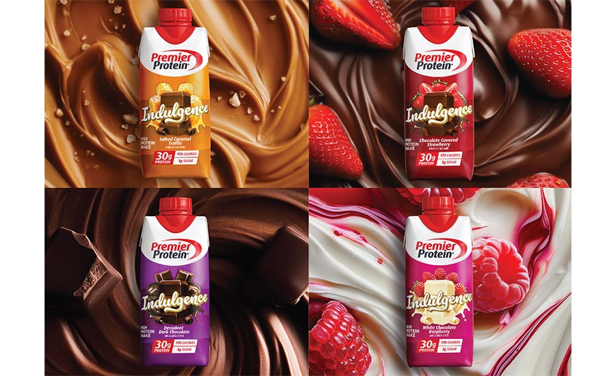 the Premier Protein Indulgence line of protein shakes. 