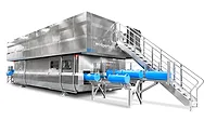 a Hiperbaric High Pressure Processing (HPP) industrial machine used for non-thermal food and beverage preservation a Hiperbaric High Pressure Processing (HPP) industrial machine used for non-thermal food and beverage preservation