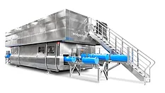 a Hiperbaric High Pressure Processing (HPP) industrial machine used for non-thermal food and beverage preservation a Hiperbaric High Pressure Processing (HPP) industrial machine used for non-thermal food and beverage preservation