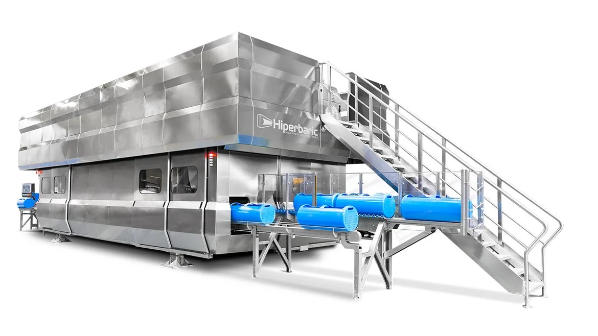 a Hiperbaric High Pressure Processing (HPP) industrial machine used for non-thermal food and beverage preservation