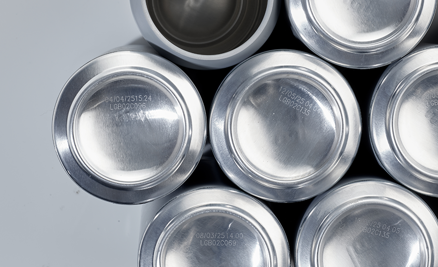 Laser Coded Empty Cans 