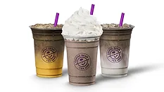 three seasonal iced coffee beverages from The Coffee Bean & Tea Leaf
