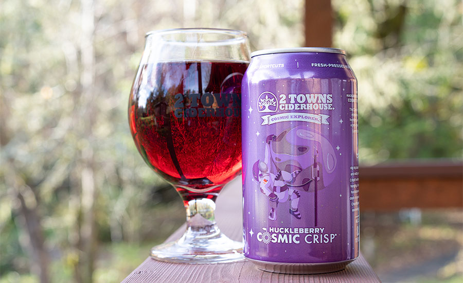 Last fall, 2 Towns Ciderhouse released Huckleberry Cosmic Crips Imperial