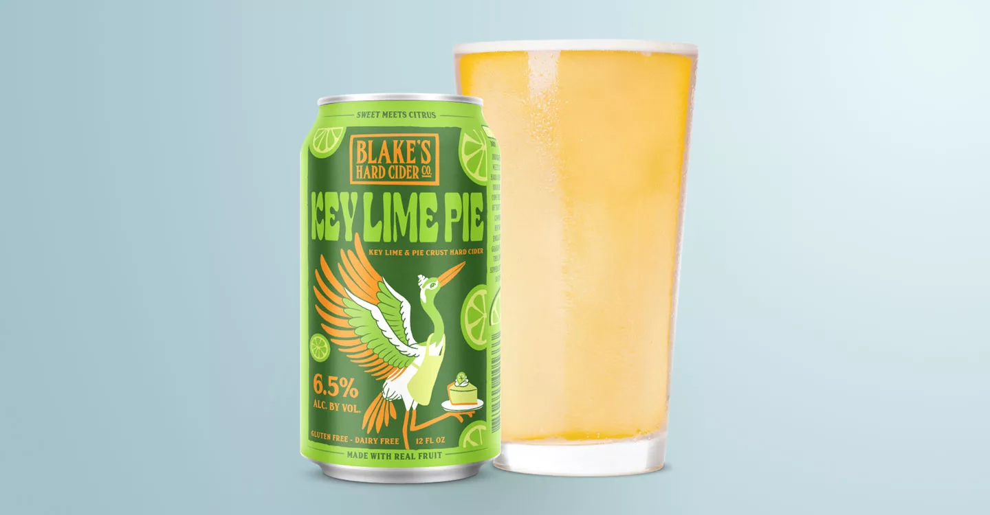 The item shown is Blake's Key Lime Pie Hard Cider.