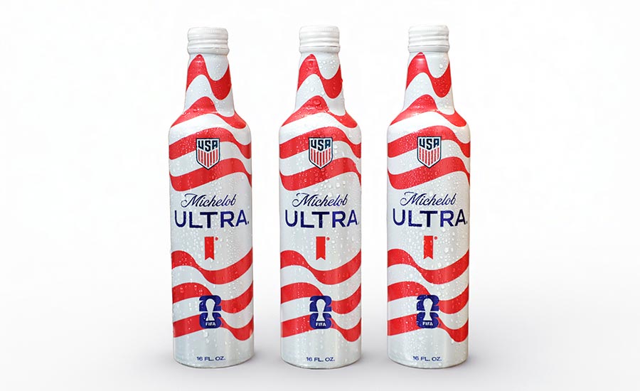 limited-edition Michelob ULTRA aluminum bottles