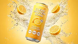 Clean Simple Eats Frosted Lemonade Clear Protein Soda