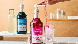 Monin Brilliance Energy Concentrate in the Dragon Fruit Pink flavor