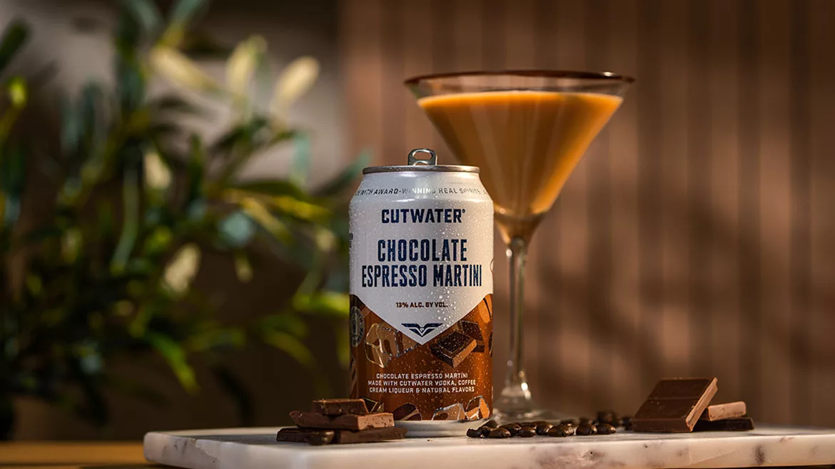 This item is a Cutwater Chocolate Espresso Martini canned cocktail