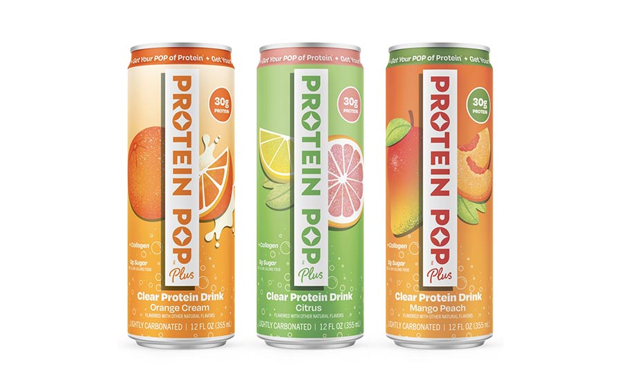 These items are Protein Pop Plus clear protein drinks