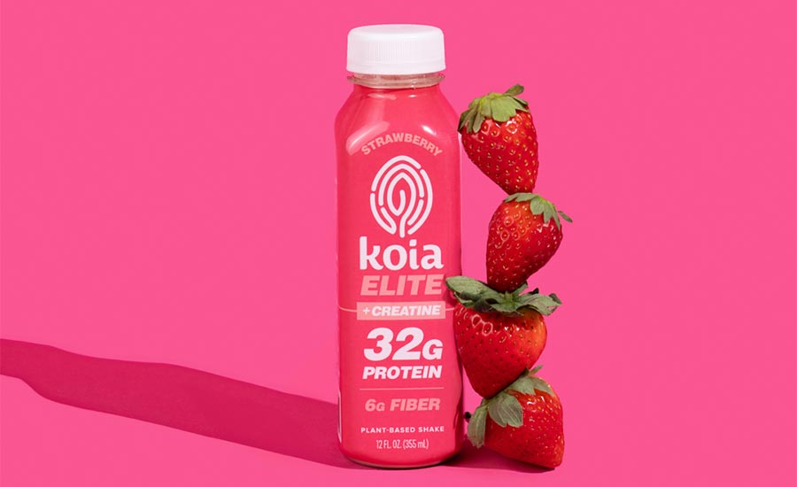 This is a Koia Elite Strawberry + Creatine Plant-Based Shake. 