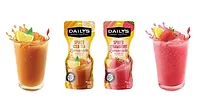 Daily's frozen spiked cocktail pouches in iced tea and strawberry lemonade flavors Daily's frozen spiked cocktail pouches in iced tea and strawberry lemonade flavors
