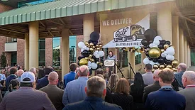 the grand opening and ribbon-cutting ceremony for the Gulf Distributing Company headquarters at their newly renovated facility in downtown Mobile, Alabama