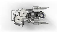 an industrial packaging or wrapping machine mechanism an industrial packaging or wrapping machine mechanism